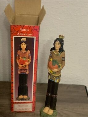 Harvest Figurine Decor in Brown and Black - Native American Collection